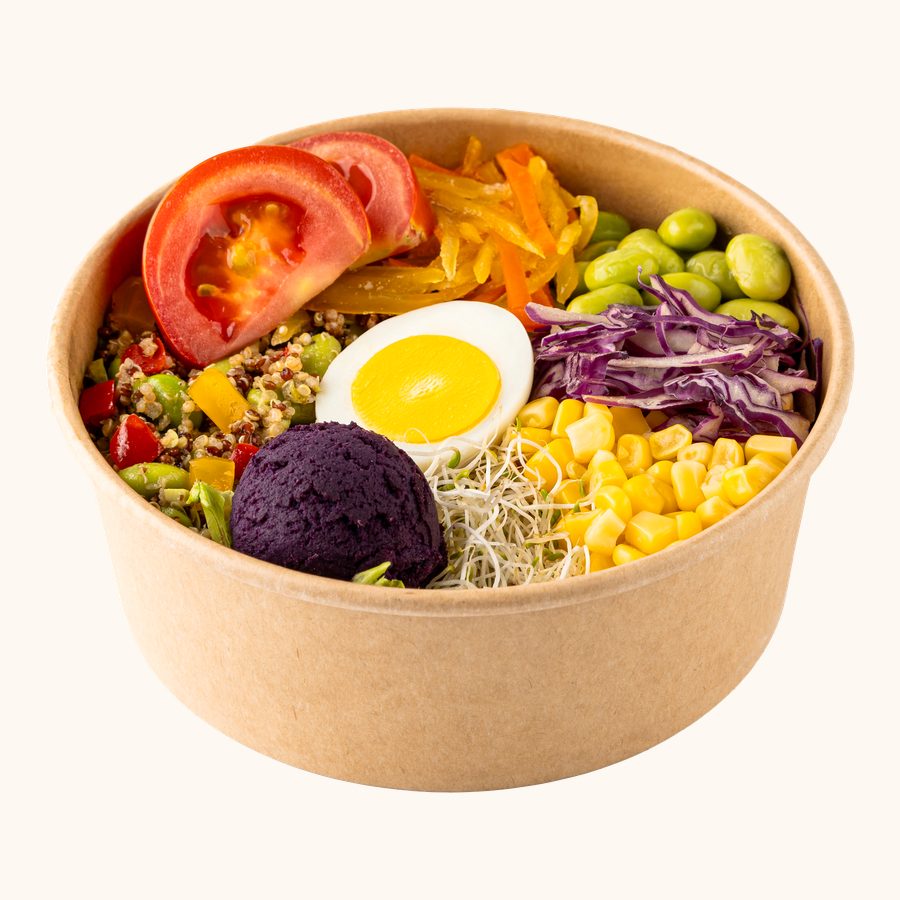 沙拉碗的底，可選生菜或糙米飯